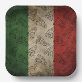 Paper Plate with Italian theme Pappteller