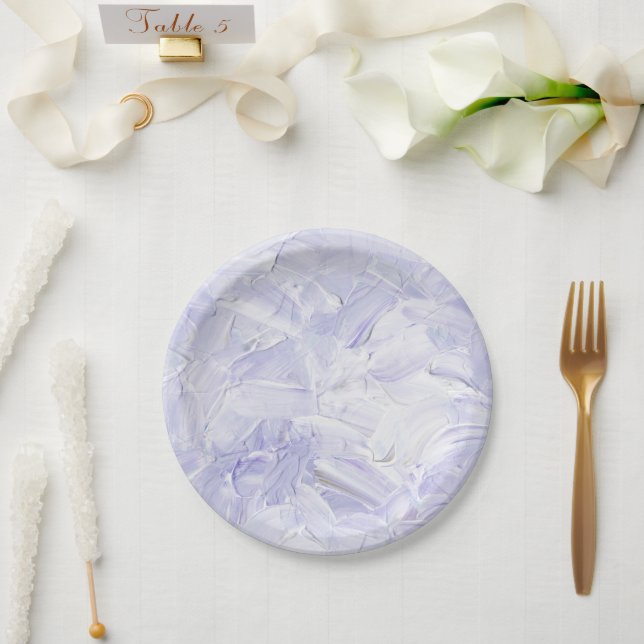 Paper Plates 17,8 cm - Paint Pattern Pappteller (Hochzeit)