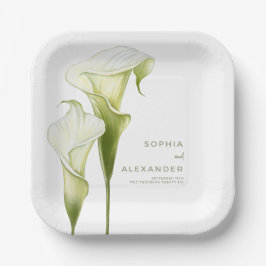 Paper Plates for a Modern Wedding.  Pappteller