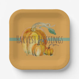 Paper Plates: Harvest Blessings Pappteller