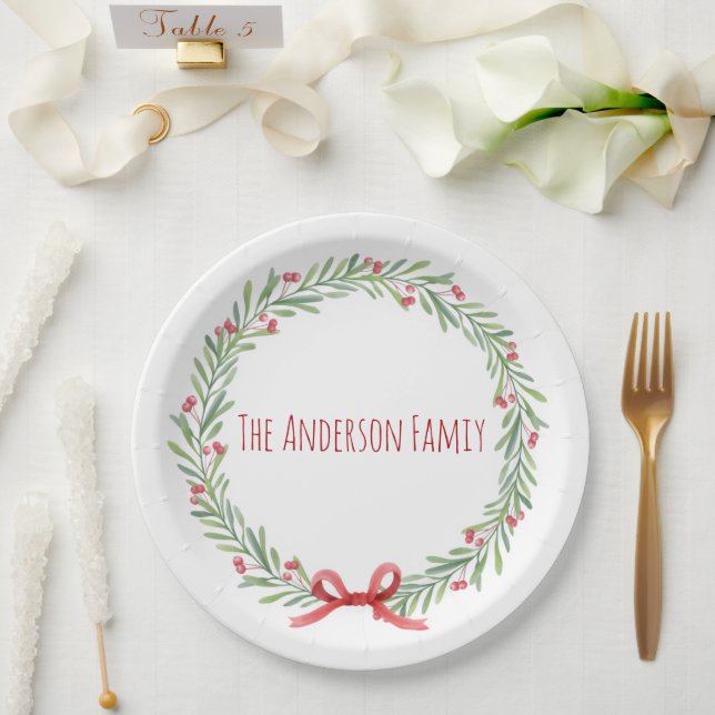 Paper Plates – Holiday  Table Décor Essentials Pappteller (Hochzeit)