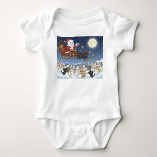 Paper&Pukku Frohe Weihnachten! Baby Strampler