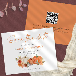 PAPER Pumpkins Florals QR Hochzeit im Herbst Rett  Flyer