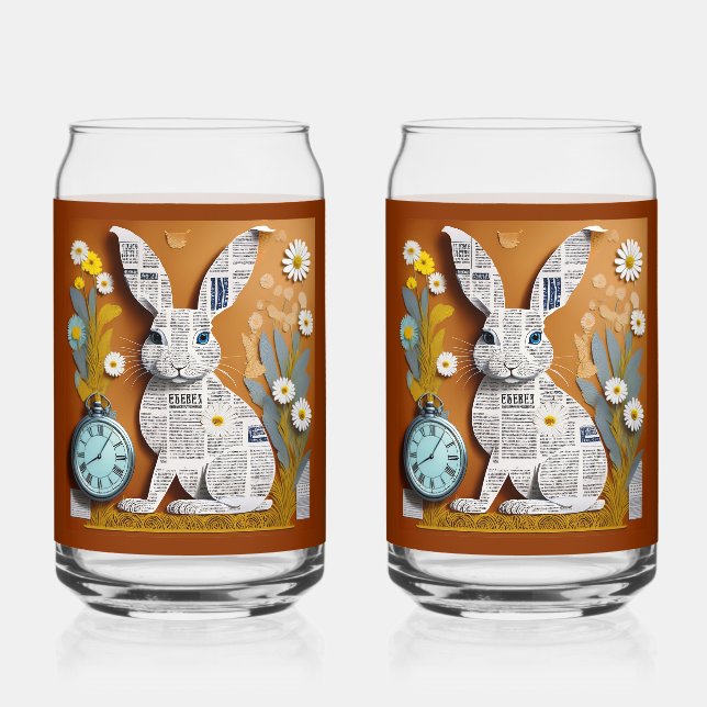 Paper Rabbit Soda Glass (Recto)