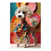 Paper Rokoko Poodle Pastel Colors