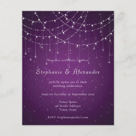 PAPER Royal Lila & String Lights Wedite Flyer