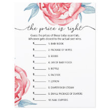 Paper Sheet game "the price is right"
