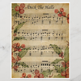 Paper Sheet Music Art Decke die Hallen