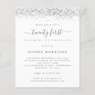 PAPER Silver Glitter Flyer