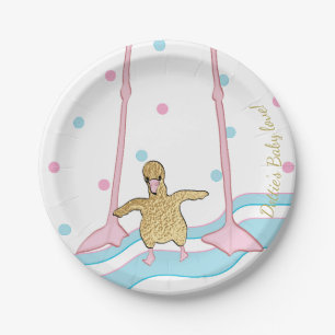 Paper Teller "Gold Flamingo Baby & Mommy"