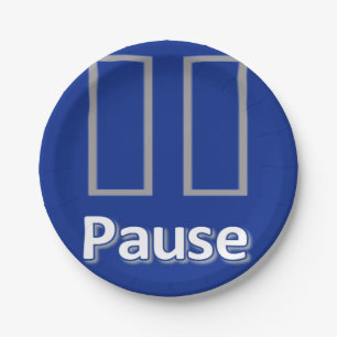 Paper Tellers Blue Pause Pappteller