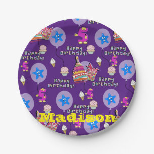 Paper Tellers, Happy 5th Birthday #5 Balloons Pappteller