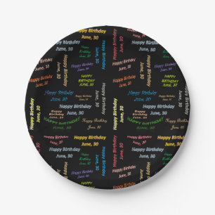 Paper Tellers Juni, 30 Geburtstag Pappteller