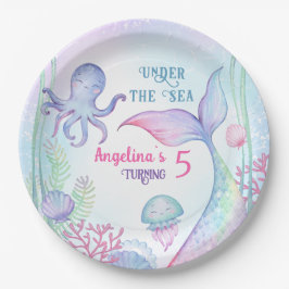 Paper Tellers Nautical Themed Geburtstagsparty. Pappteller