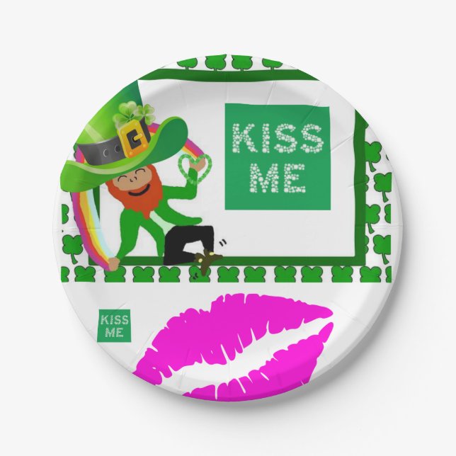 Paper Tellers St. Patrick's Day Pappteller (Vorderseite)