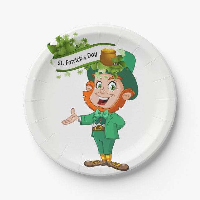 Paper Tellers St. Patrick's Day Pappteller (Vorderseite)