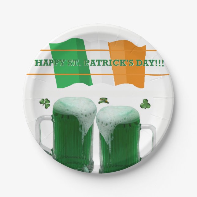 Paper Tellers St. Patrick's Day Pappteller (Vorderseite)