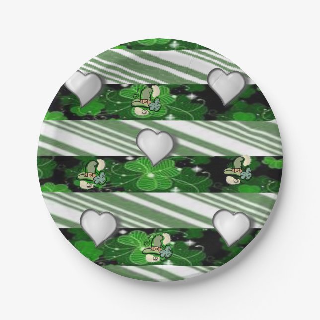 Paper Tellers St. Patrick's Day Pappteller (Vorderseite)