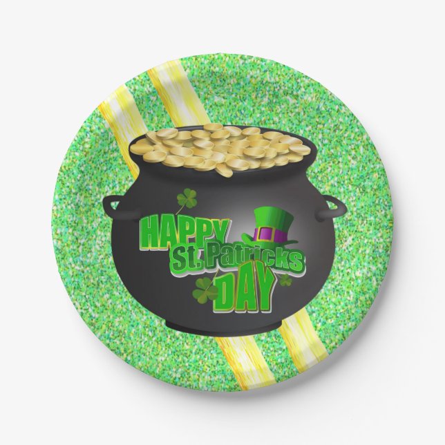 Paper Tellers St. Patrick's Day Pappteller (Vorderseite)