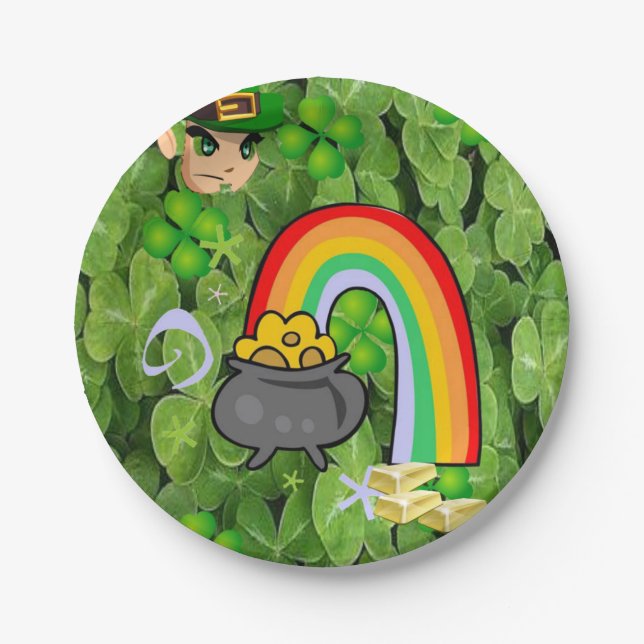 Paper Tellers St. Patrick's Day Pappteller (Vorderseite)