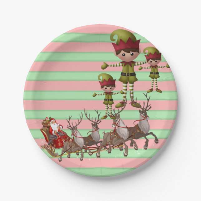 Paper Tellers Weihnachten Pappteller (Vorderseite)