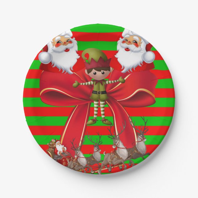 Paper Tellers Weihnachten Pappteller (Vorderseite)