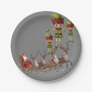 Paper Tellers Weihnachten Pappteller