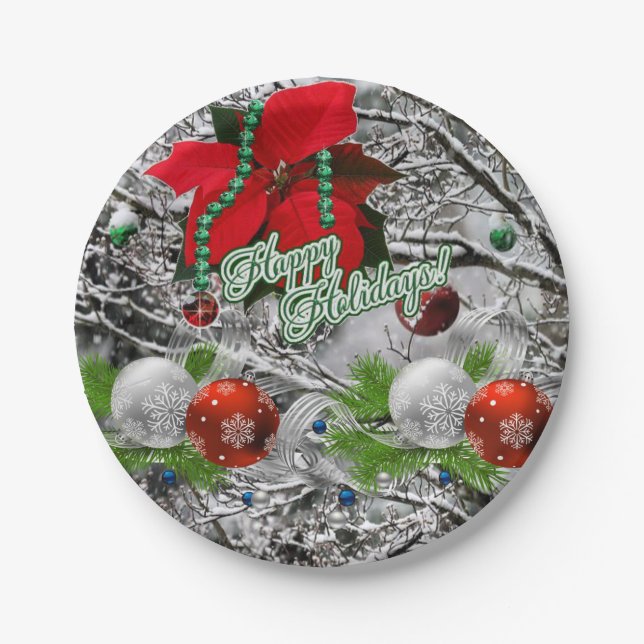 Paper Tellers Weihnachten Pappteller (Vorderseite)