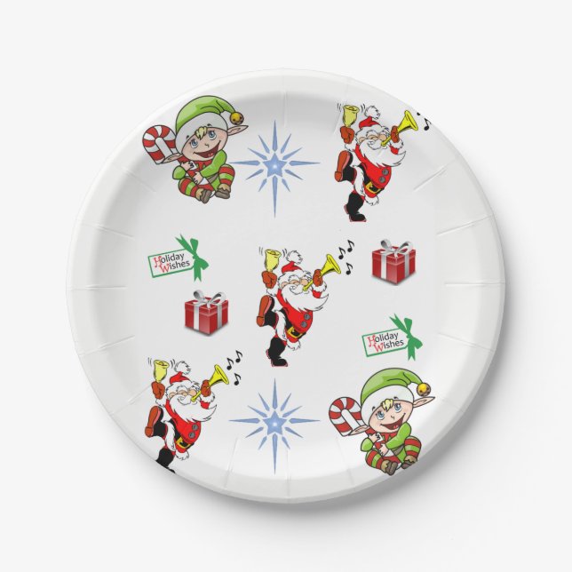 Paper Tellers Weihnachten Pappteller (Vorderseite)