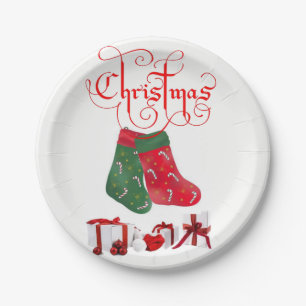 Paper Tellers Weihnachten Pappteller