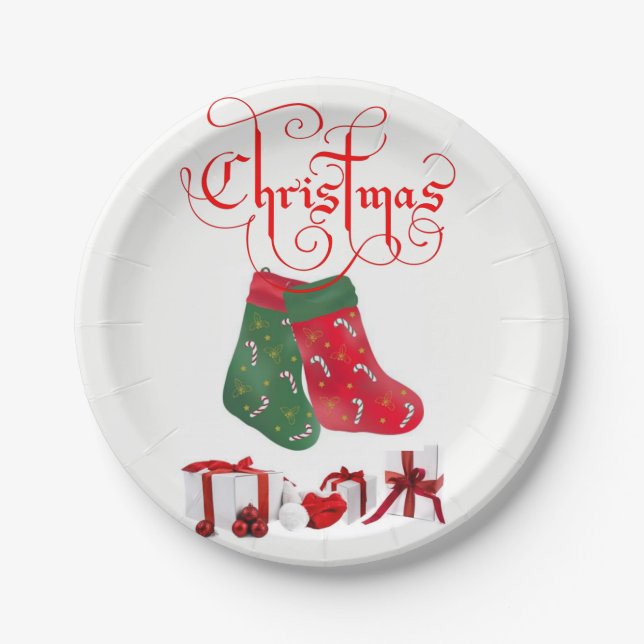 Paper Tellers Weihnachten Pappteller (Vorderseite)