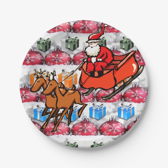 Paper Tellers Weihnachten Pappteller (Vorderseite)