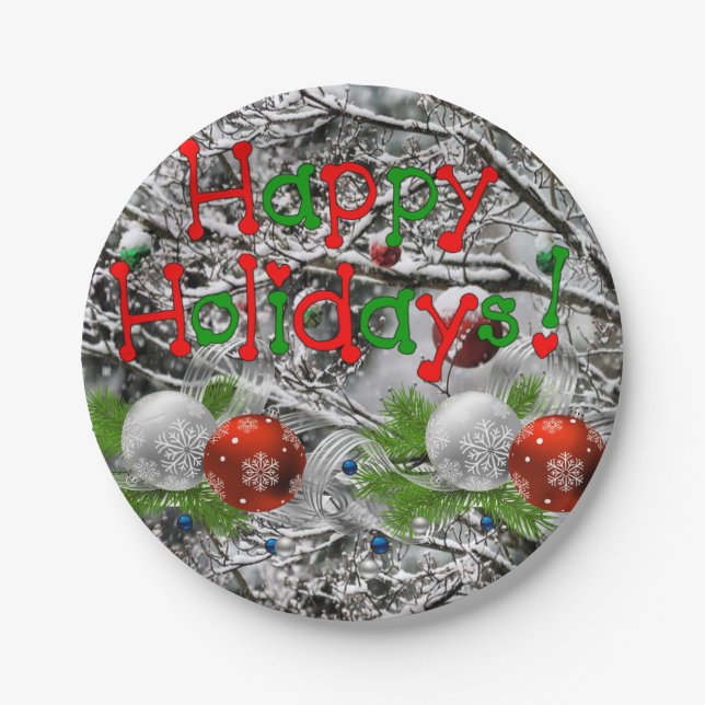 Paper Tellers Weihnachten Pappteller (Vorderseite)