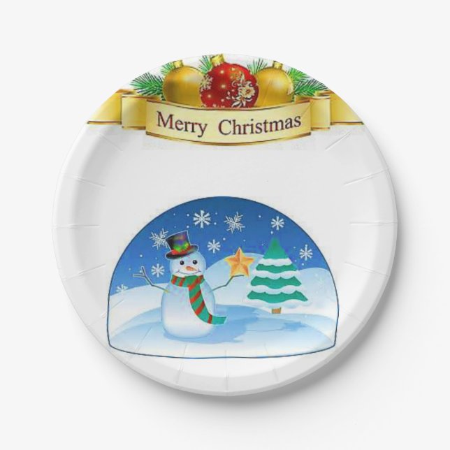 Paper Tellers Weihnachten Pappteller (Vorderseite)