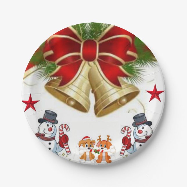 Paper Tellers Weihnachten Pappteller (Vorderseite)