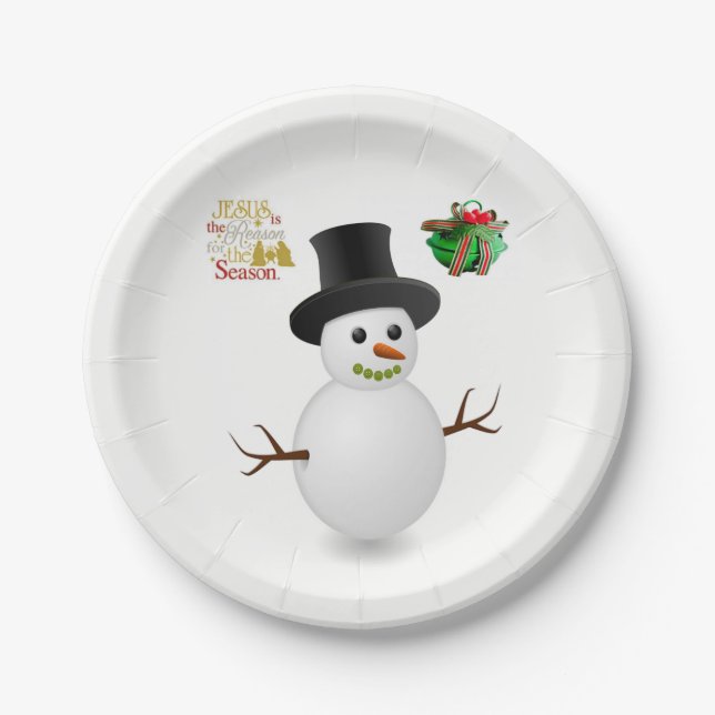 Paper Tellers Weihnachten Pappteller (Vorderseite)