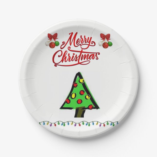 Paper Tellers Weihnachten Pappteller (Vorderseite)