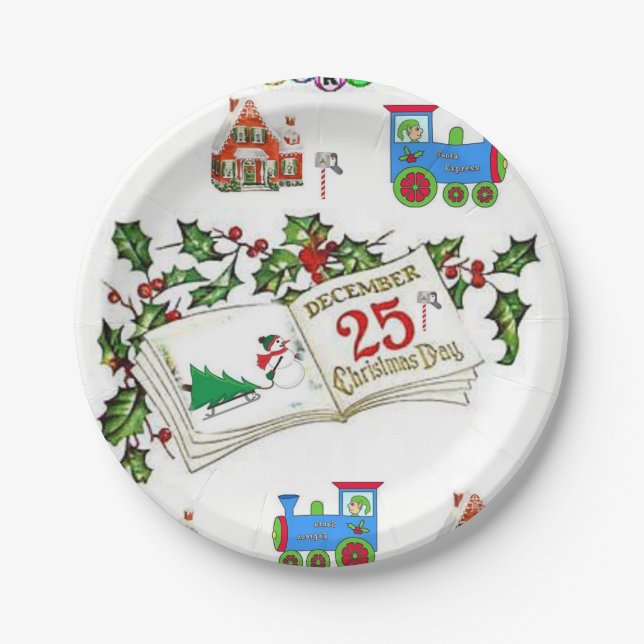 Paper Tellers Weihnachten Pappteller (Vorderseite)