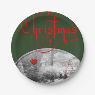 Paper Tellers Weihnachten Pappteller