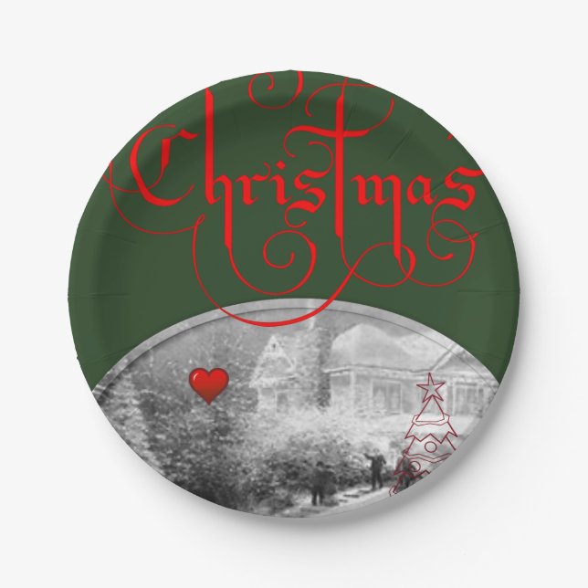 Paper Tellers Weihnachten Pappteller (Vorderseite)