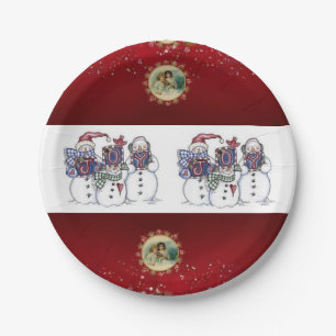 Paper Tellers Weihnachten Pappteller