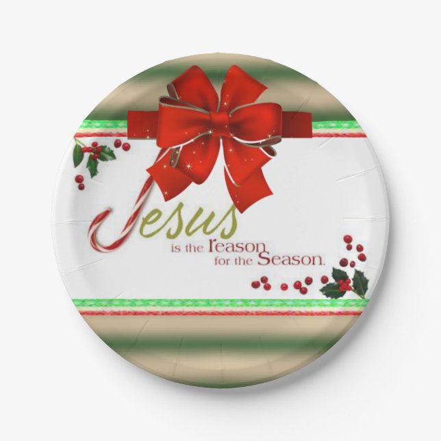 Paper Tellers Weihnachten Pappteller (Vorderseite)