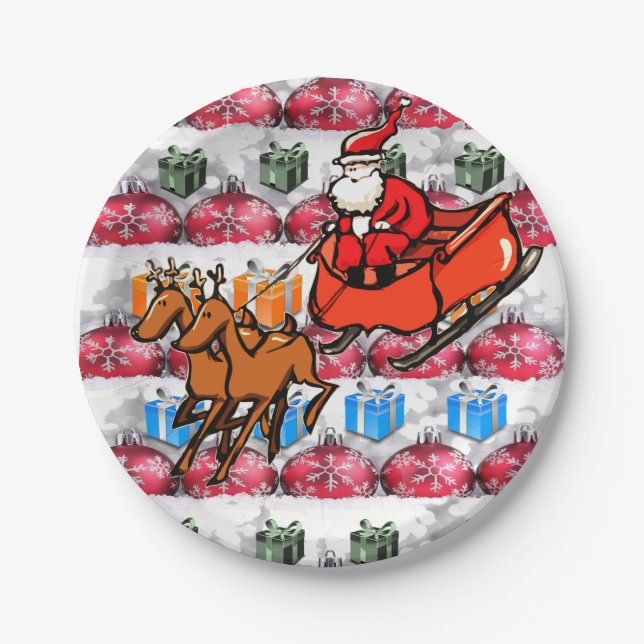 Paper Tellers Weihnachten Pappteller (Vorderseite)