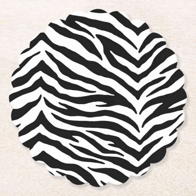 Paper Untersetzer Set-Zebra Print (Vorderseite)