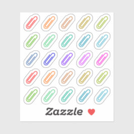 Paperclip farbenprächtig Mini Bujo Planer Aufkleber