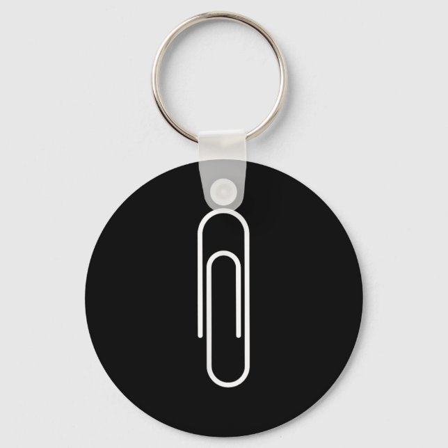 Paperclip, Funny, Jokes, Sarcastic  Schlüsselanhänger (Vorderseite)
