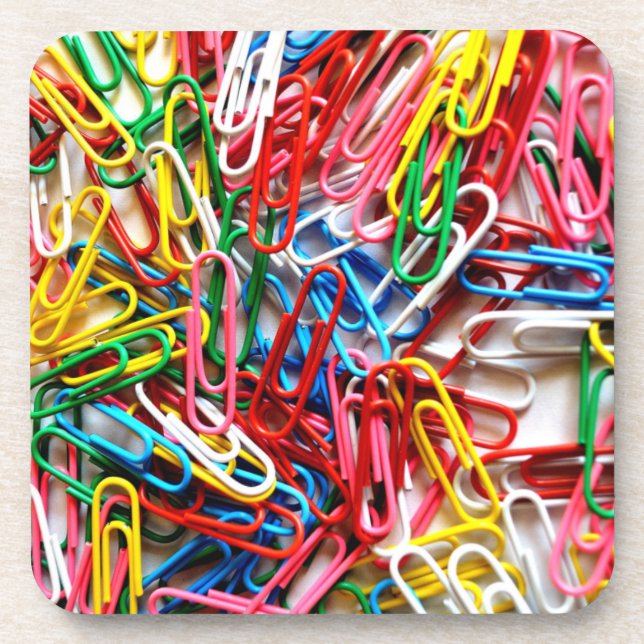 Paperclip Rainbow Untersetzer (Vorderseite)