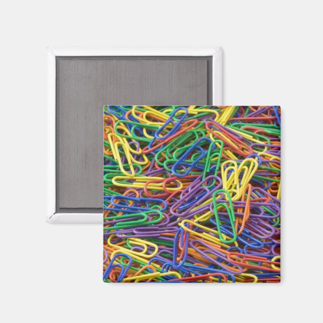 Paperclips colorés Magnet (Recto/Verso)