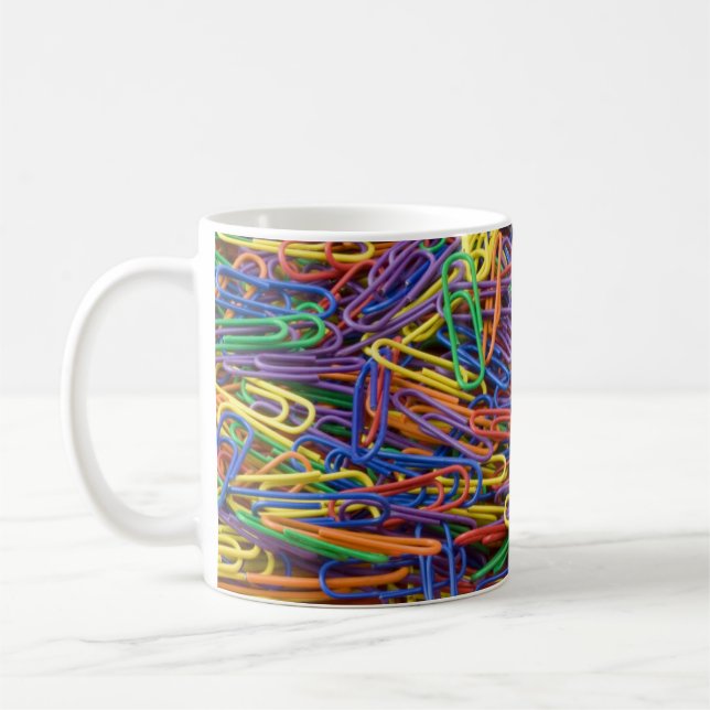 Paperclips colorés Mug (Gauche)