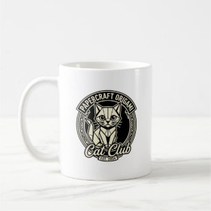 Papercraft Origami Katze Lustige Katze Grafik - Pa Kaffeetasse